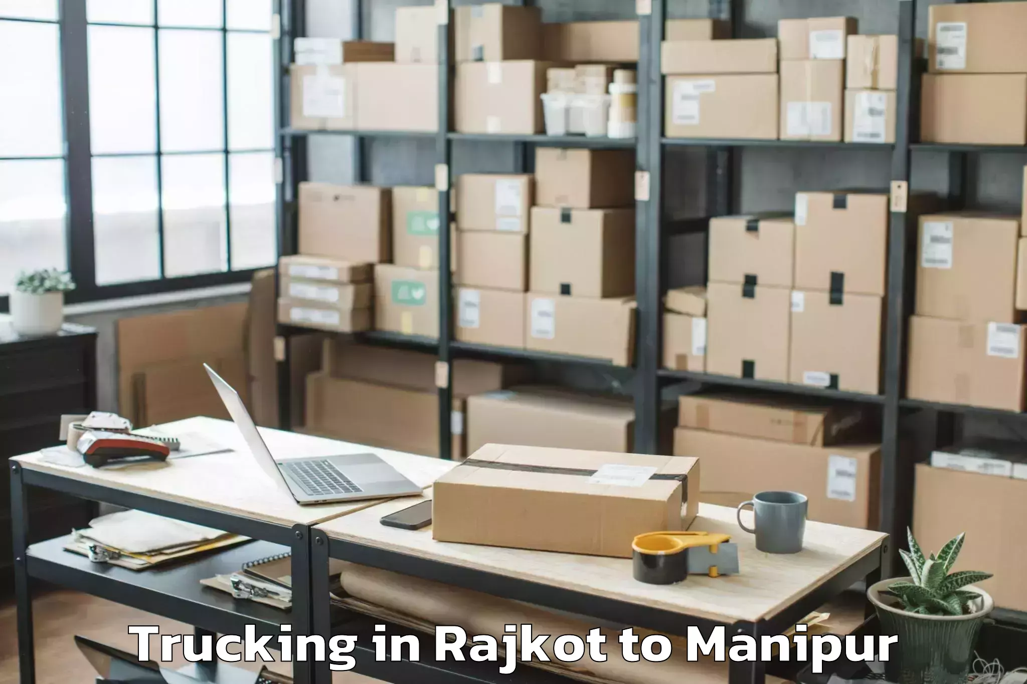 Book Rajkot to Nambol Trucking